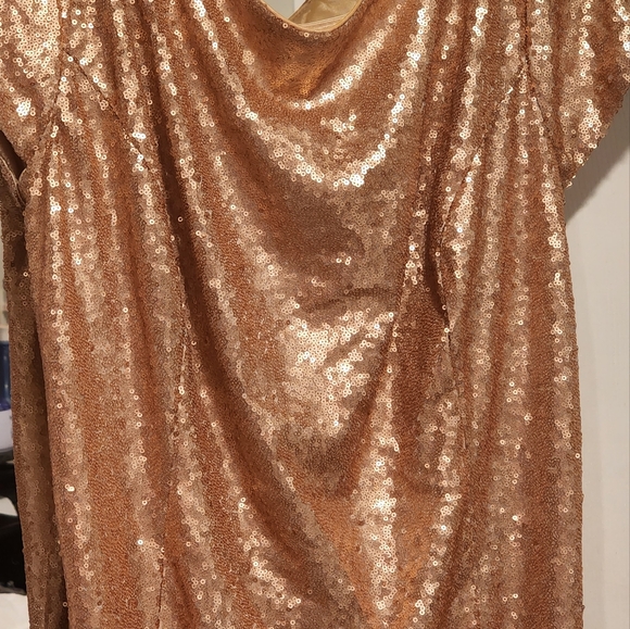 Rose gold sequence dress - Picture 5 of 5